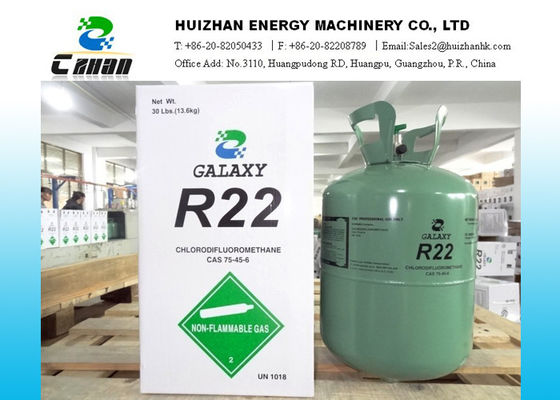 중국 30lb 99.98% 순수성을 가진 처분할 수 있는 실린더 R22 HCFC 냉각제 CAS NO.75-45-6 협력 업체